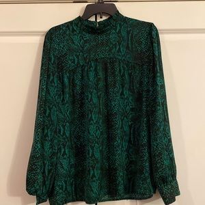 Blouse - Green & Blacl